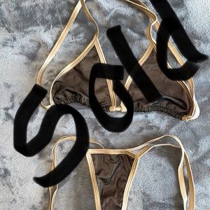 Tab with Black Mesh Overlay Bikini